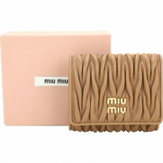 MIU MIU pocket wallet_Beige