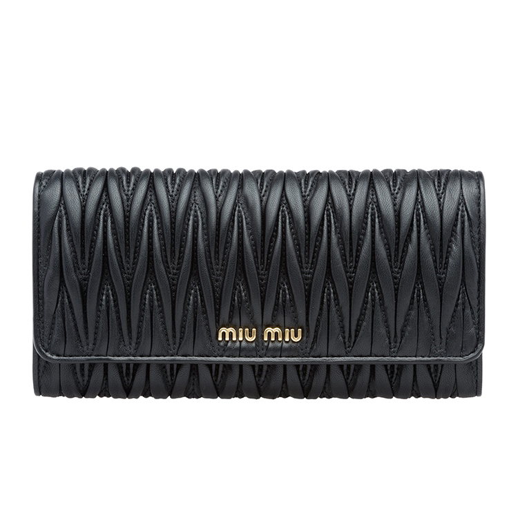 MIU MIU pocket wallet_Black