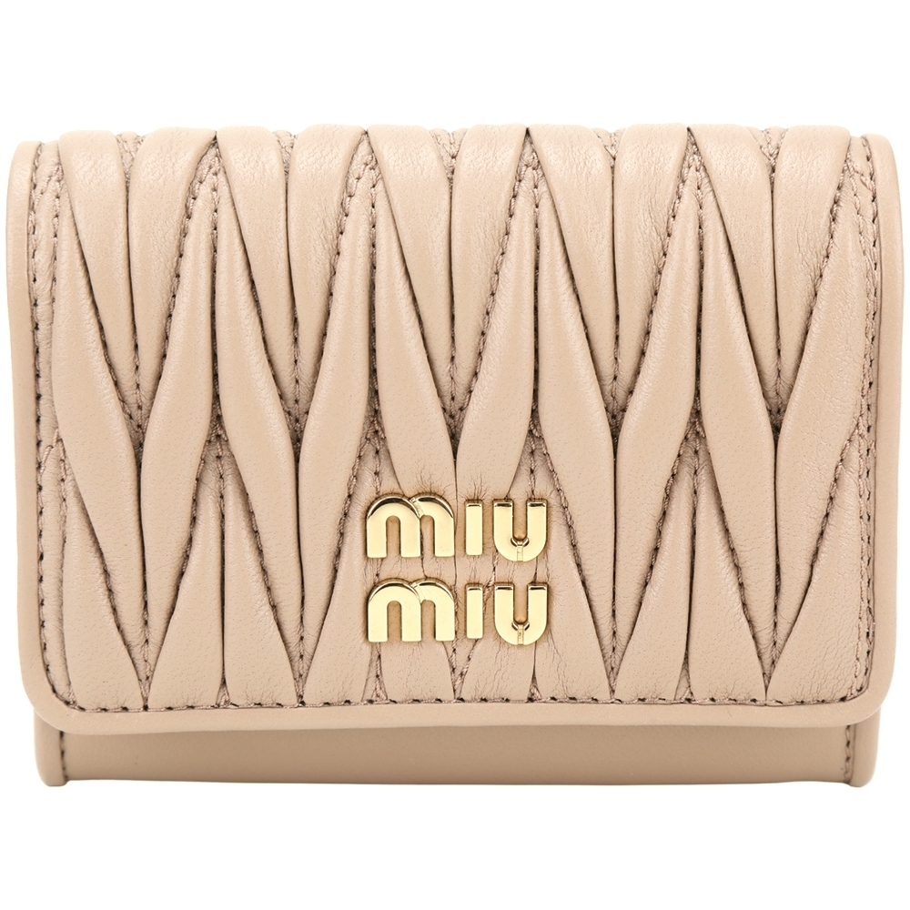 MIU MIU pocket wallet_Beige